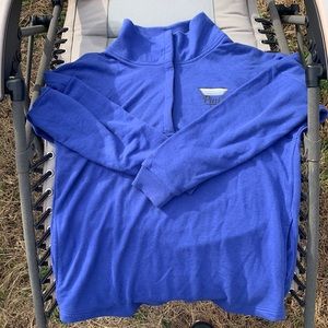 Victoria’s Secret PINK half snap varsity sweat shirt. Size Medium